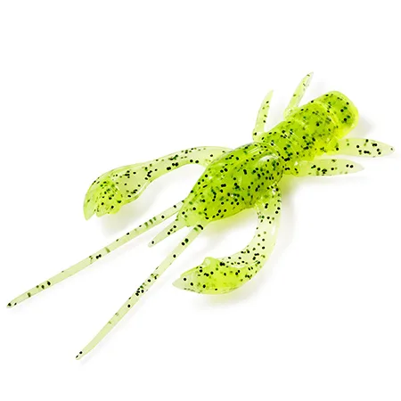 Silikoninis masalas FishUp Real Craw – #055 - Chartreuse/Black