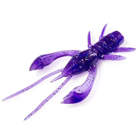 Silikoninis masalas FishUp Real Craw – #060 - Dark Violet/Peacock & Silver