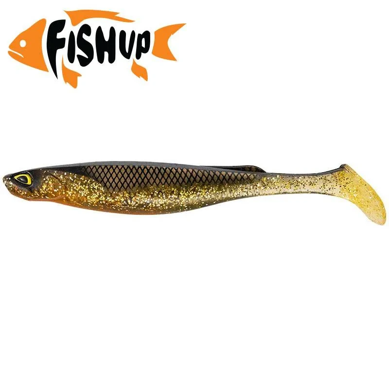 Silikoninis masalas FishUp RAM Shad – #358 - Golden Shiner