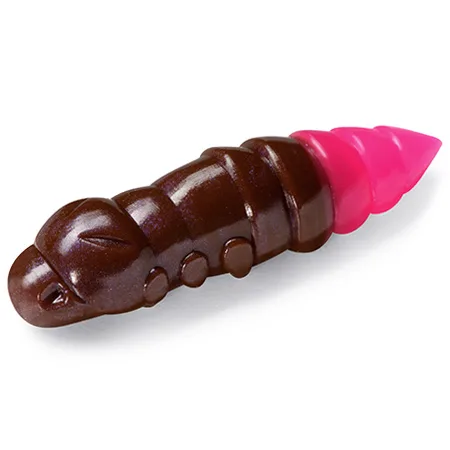 Silikoninis masalas FishUp Pupa Cheese – #139 - Earthworm/Hot Pink, cheese taste