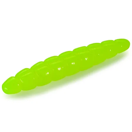Silikoninis masalas Fishup Morio 1.2″ cheese taste (12 vnt.) – #111 - Hot Chartreuse, cheese taste
