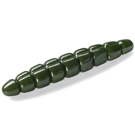 Silikoninis masalas Fishup Morio 1.2″ cheese taste (12 vnt.) – #110 - Dark Olive, cheese taste
