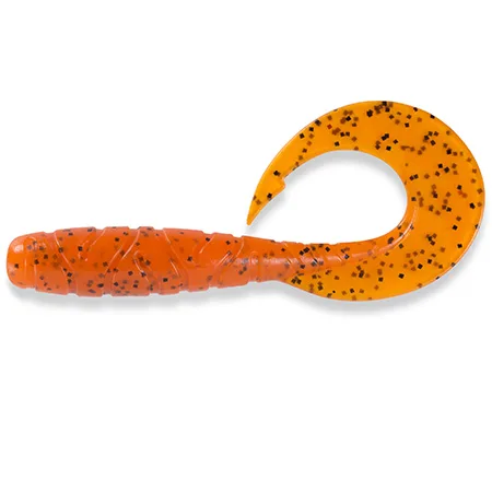 Silikoninis masalas FishUp Mighty Grub – #049 - Orange Pumpkin/Black