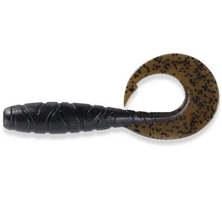 Silikoninis masalas FishUp Mighty Grub – #043 - Watermelon Brown/Black