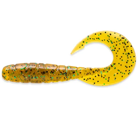 Silikoninis masalas FishUp Mighty Grub – #036 - Caramel/Green & Black