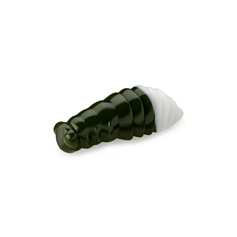 Silikoninis masalas Fishup Maya 1.4″ cheese taste (8 vnt.) – #140 - Dark Olive/White, cheese taste