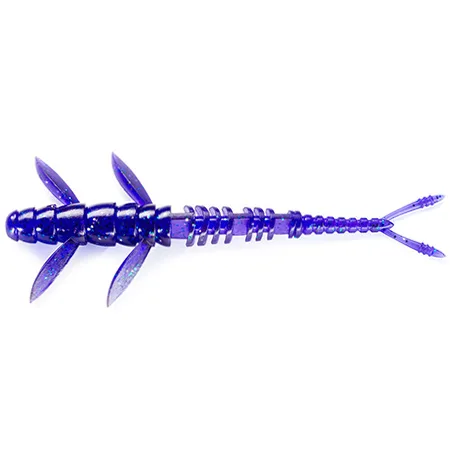 FishUp Flit silikoninis masalas – #060 - Dark Violet/Peacock & Silver
