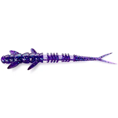 FishUp Flit silikoninis masalas – #060 - Dark Violet/Peacock & Silver