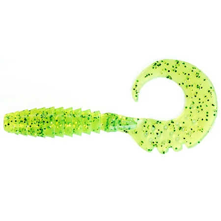 Silikoninis masalas FishUp Fancy Grub – #026 - Flo Chartreuse/Green