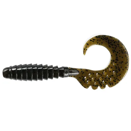Silikoninis masalas FishUp Fancy Grub – #043 - Watermelon Brown/Black