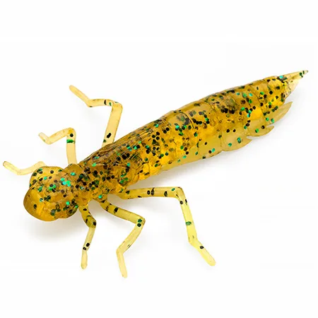 Silikoninis masalas FishUp Dragonfly – #036 - Caramel/Green & Black