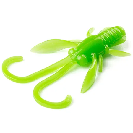 Silikoninis masalas Fishup Baffi Fly 1.5″ crawfish taste (10 vnt.) – #105 - Apple Green CRAWFISH taste