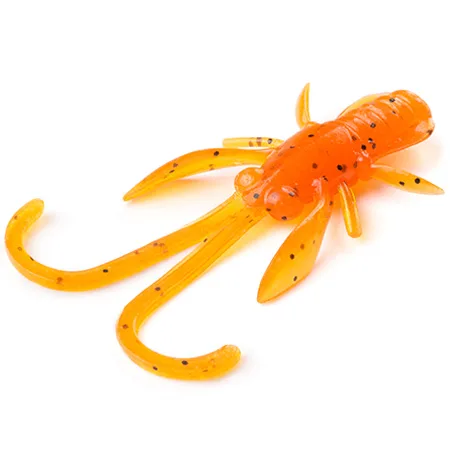 Silikoninis masalas Fishup Baffi Fly 1.5″ (10 vnt.) – #049 - Orange Pumpkin/Black
