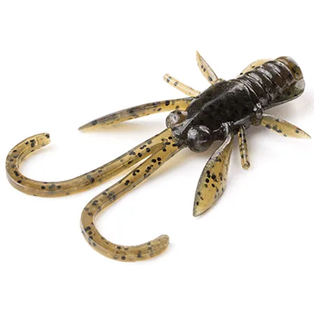Silikoninis masalas Fishup Baffi Fly 1.5″ (10 vnt.) – #043 - Watermelon Brown/Black