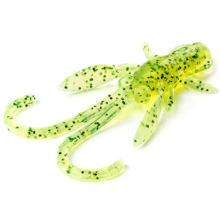 Silikoninis masalas Fishup Baffi Fly 1.5″ (10 vnt.) – #026 - Flo Chartreuse/Green