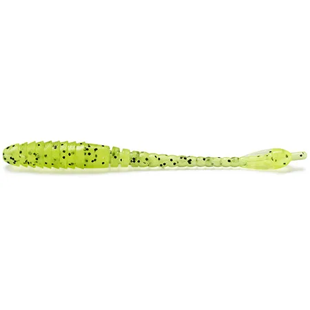 Silikoninis masalas Fishup ARW Worm 2″ (12 vnt.) – #055 - Chartreuse/Black