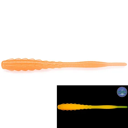 Silikoninis masalas Fishup Aji Scaly 2.3″ (9 vnt.) – #402 - Orange, GLOW!