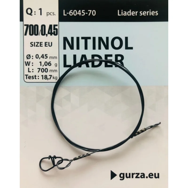 Gurza NITINOL LEADER (Titaniniai pavadėliai) – Ø 0,45 mm