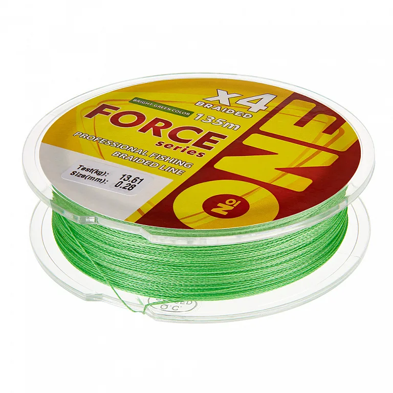 IAM Braided line IAM Number One Force 4X, 135 m, brightgreen – Pintas valas IAM Number One Force 4X 18.14 kg