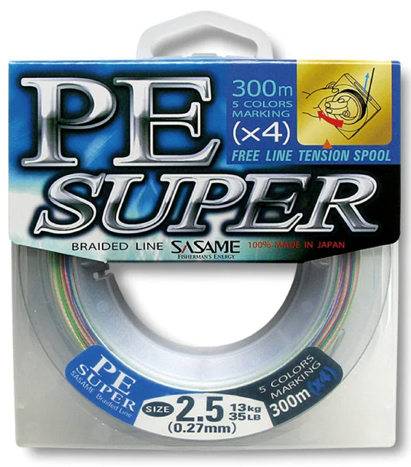 SASAME valas LDY-5 PE SUPER X4 300m – Nr.2.5 0.27mm, 1vnt, LDY52.5