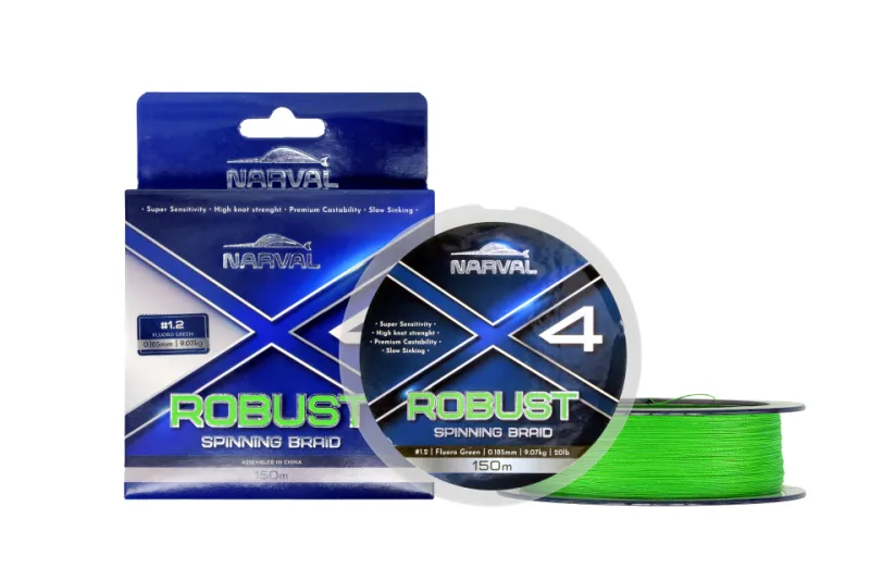 Pintas valas Narval Fishing Robust X4 PE 150m – Fluoro green