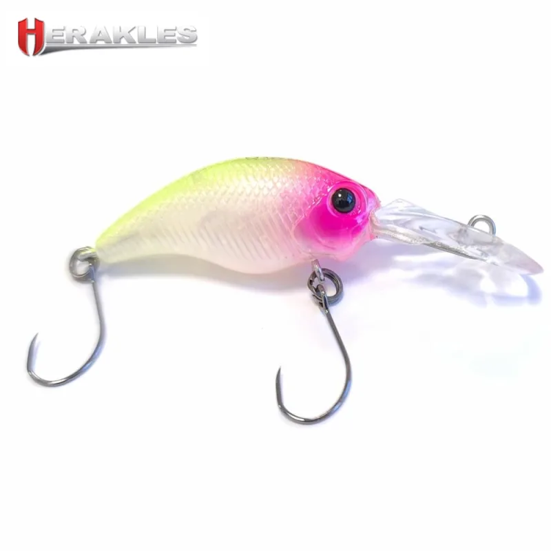 Vobleris HERAKLES ASU 35F 35mm 3.1g – (Pink Head Chart.)