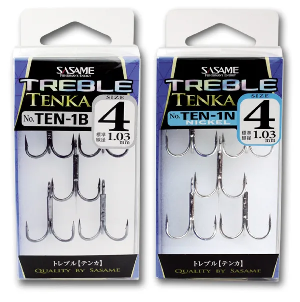 SASAME trišakis Treble Tenka Hook NS TEN1B – Nr.12, 6pcs/pack,