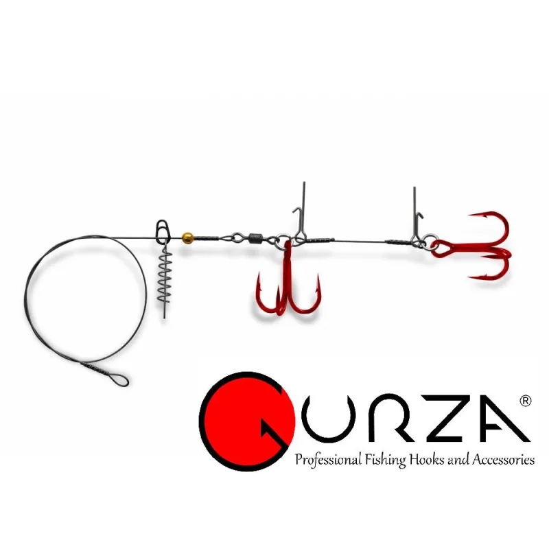 Apkaustas Gurza STINGER PIKE RIG DUO ST36 – Red