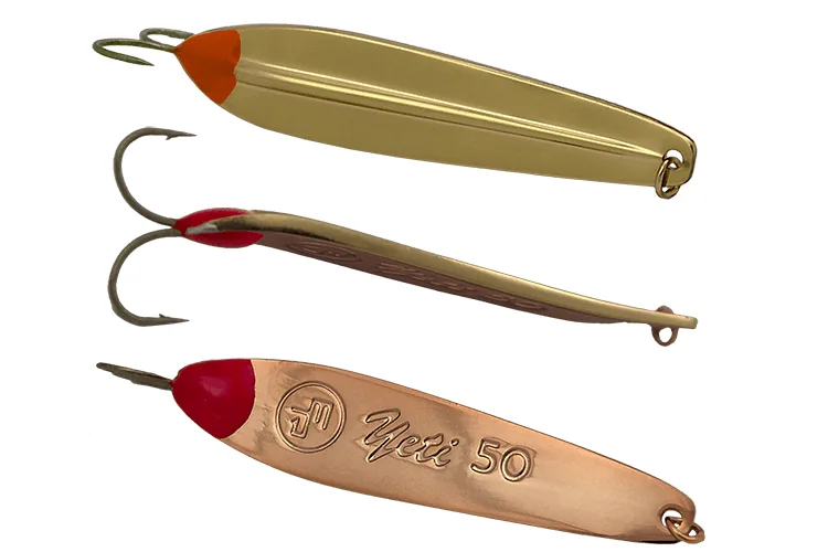 Vertikali blizgė ECOPRO Yeti, 40-50mm, 3,5-6g – G/C dvišakis